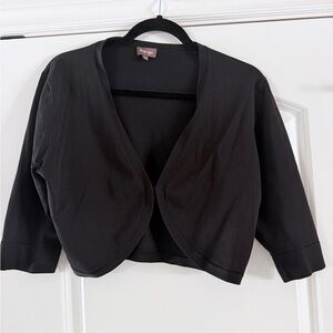 Black Cropped Bolero cardigan
